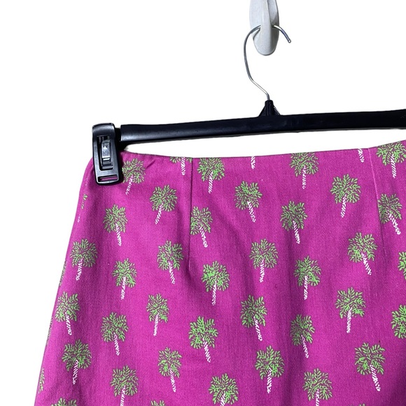 Lilly Pulitzer Vintage Mini Skirt White Label Pink Size 6 Barbiecore Clueless - Picture 5 of 9